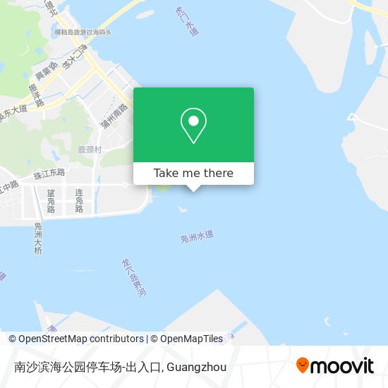 南沙滨海公园停车场-出入口 map