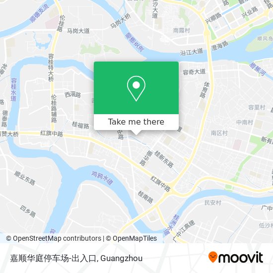 嘉顺华庭停车场-出入口 map