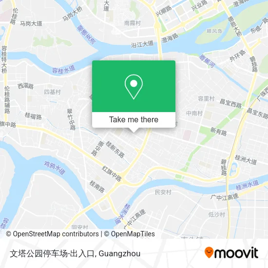 文塔公园停车场-出入口 map