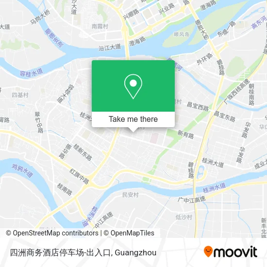 四洲商务酒店停车场-出入口 map