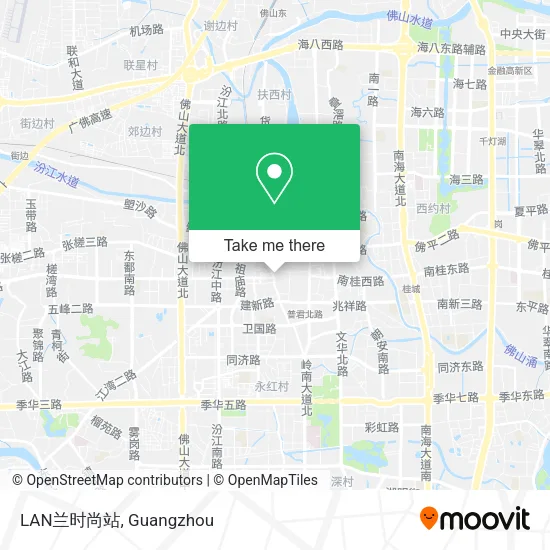 LAN兰时尚站 map