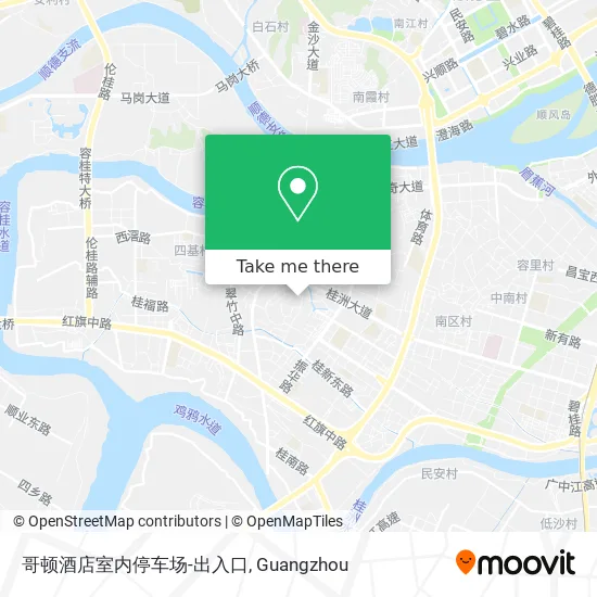 哥顿酒店室内停车场-出入口 map