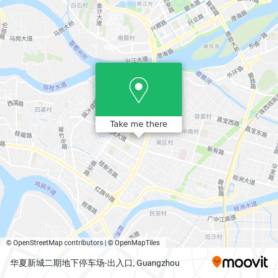 华夏新城二期地下停车场-出入口 map