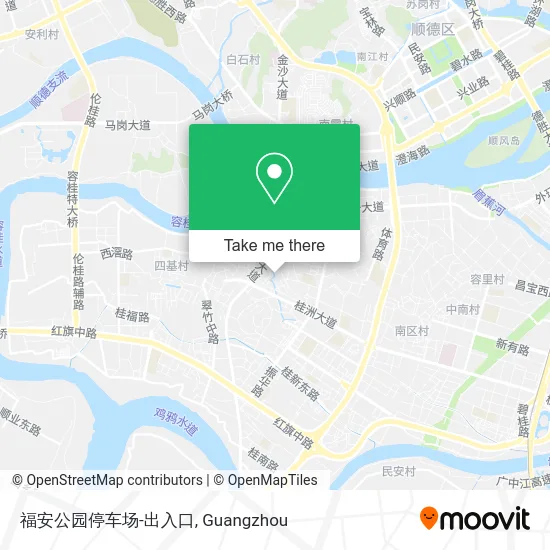 福安公园停车场-出入口 map