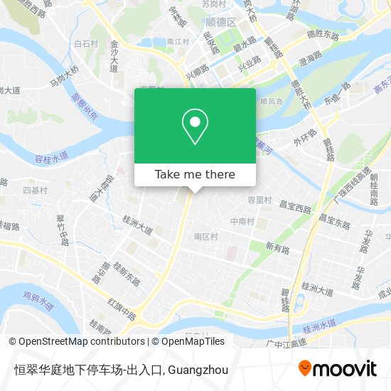恒翠华庭地下停车场-出入口 map