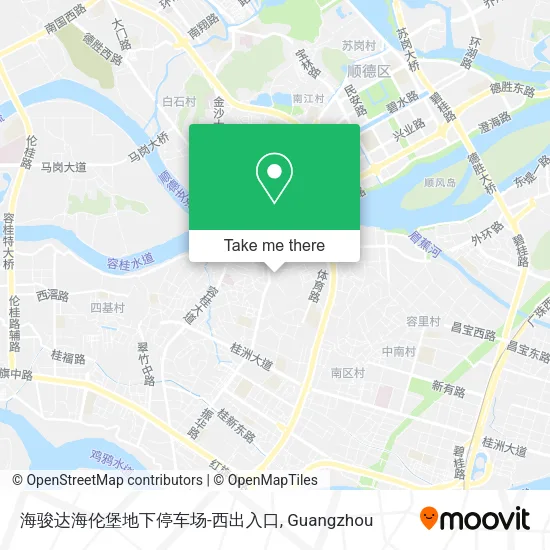 海骏达海伦堡地下停车场-西出入口 map