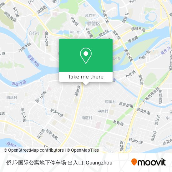 侨邦·国际公寓地下停车场-出入口 map