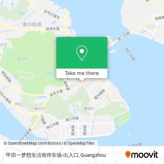 甲田一梦想生活馆停车场-出入口 map