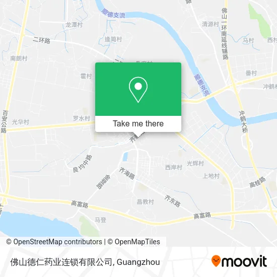 佛山德仁药业连锁有限公司 map