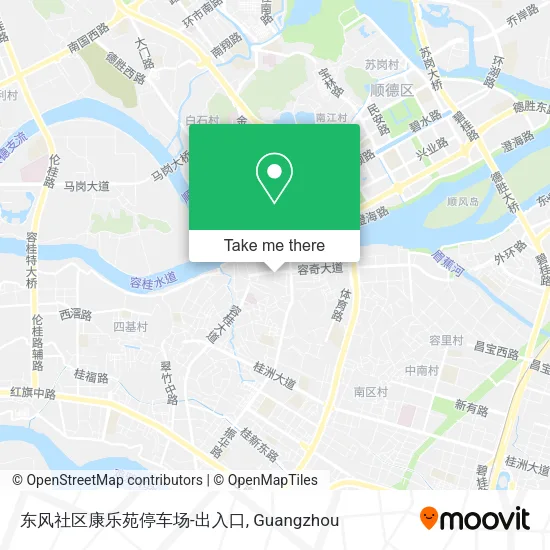 东风社区康乐苑停车场-出入口 map