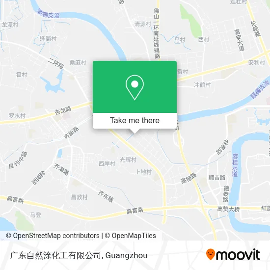 广东自然涂化工有限公司 map