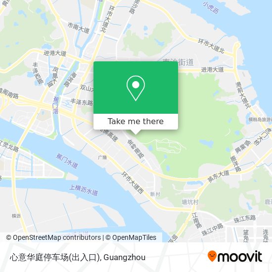 心意华庭停车场(出入口) map