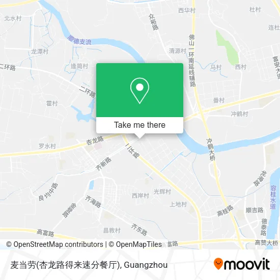 麦当劳(杏龙路得来速分餐厅) map