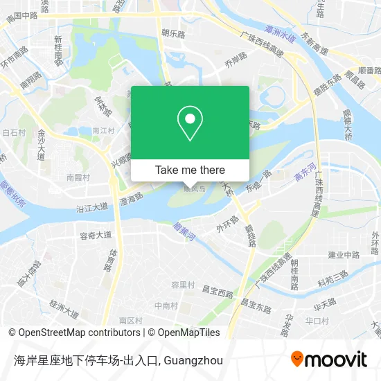 海岸星座地下停车场-出入口 map