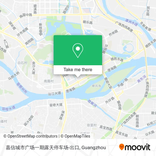嘉信城市广场一期露天停车场-出口 map