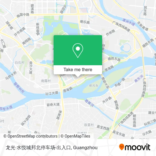 龙光·水悦城邦北停车场-出入口 map