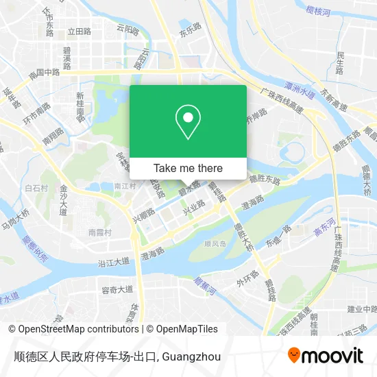 顺德区人民政府停车场-出口 map