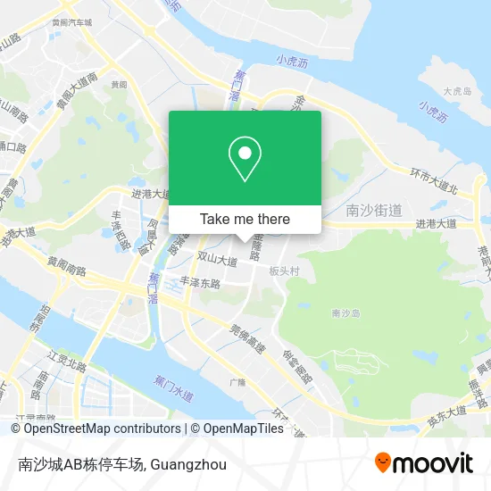 南沙城AB栋停车场 map