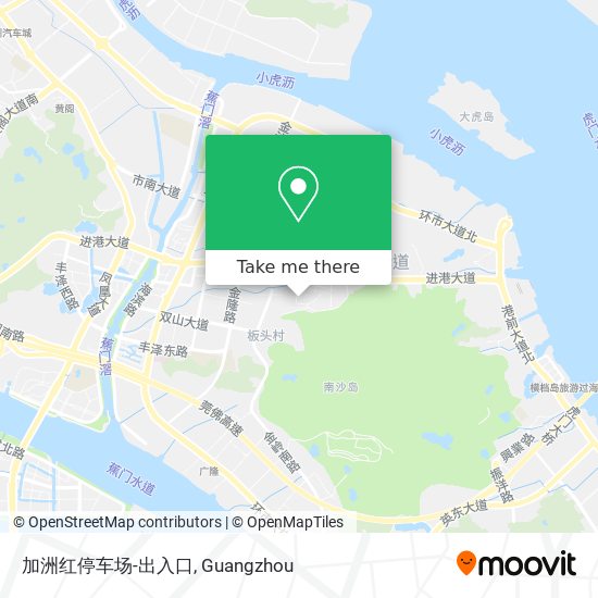 加洲红停车场-出入口 map