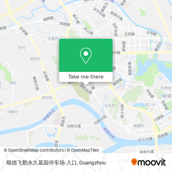 顺德飞鹅永久墓园停车场-入口 map