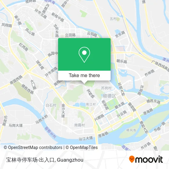 宝林寺停车场-出入口 map