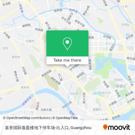 嘉誉国际嘉盈楼地下停车场-出入口 map