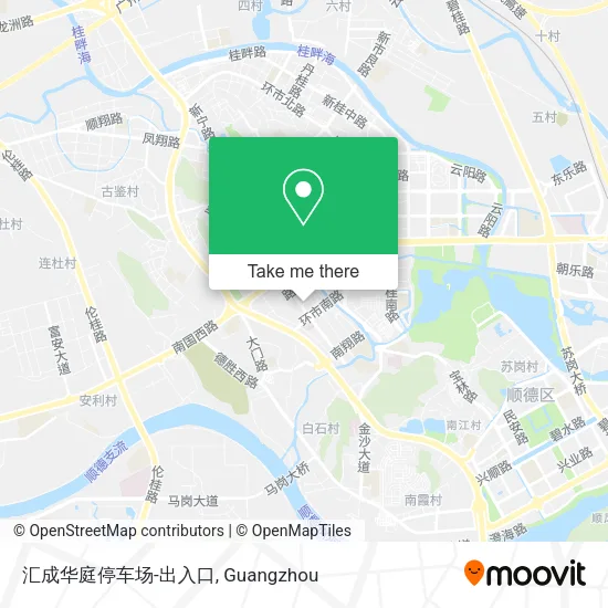 汇成华庭停车场-出入口 map