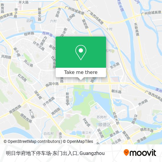 明日华府地下停车场-东门出入口 map
