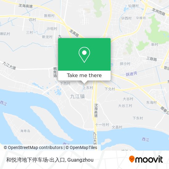 和悦湾地下停车场-出入口 map