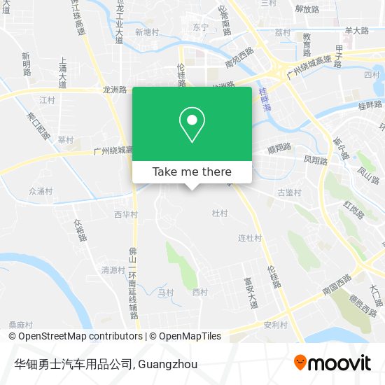 华钿勇士汽车用品公司 map