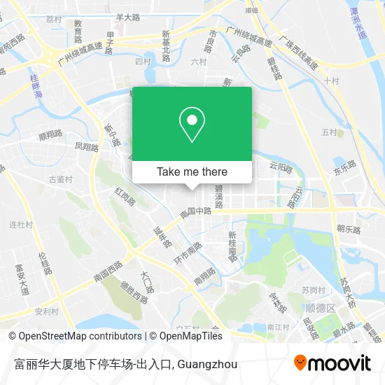 富丽华大厦地下停车场-出入口 map