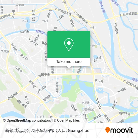 新领域运动公园停车场-西出入口 map