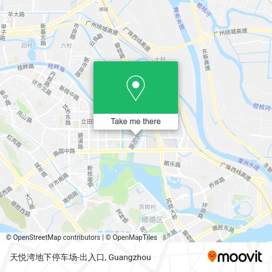 天悦湾地下停车场-出入口 map