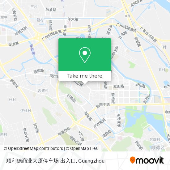 顺利德商业大厦停车场-出入口 map