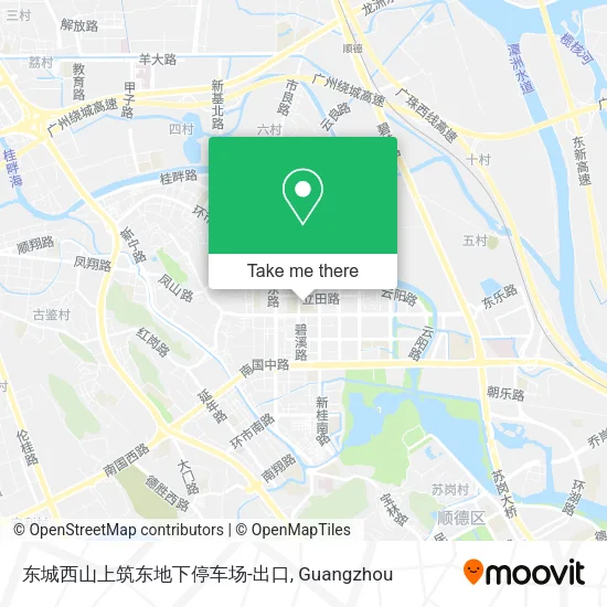 东城西山上筑东地下停车场-出口 map