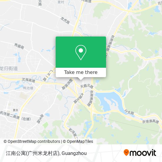 江南公寓(广州米龙村店) map