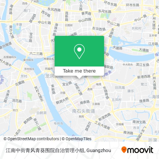 江南中街青风青葵围院自治管理小组 map