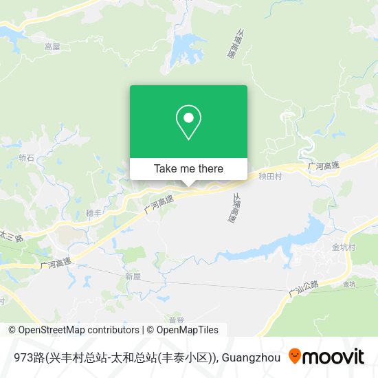 973路(兴丰村总站-太和总站(丰泰小区)) map
