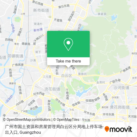 广州市国土资源和房屋管理局白云区分局地上停车场-出入口 map