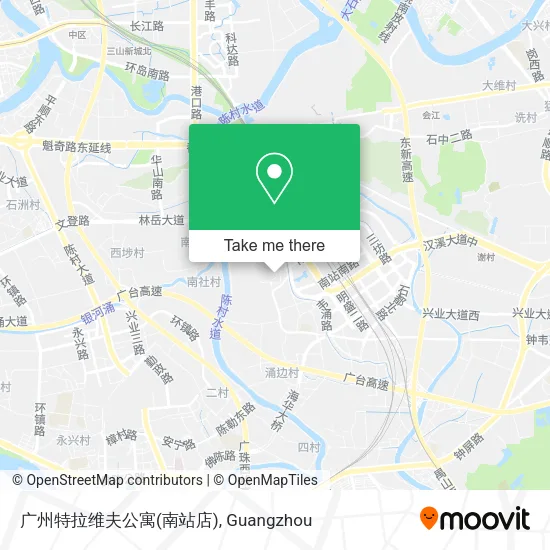 广州特拉维夫公寓(南站店) map