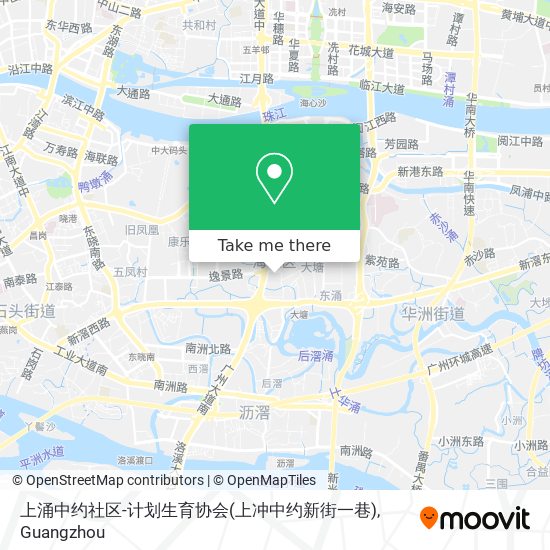 上涌中约社区-计划生育协会(上冲中约新街一巷) map