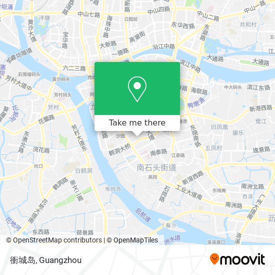 衝城岛 map