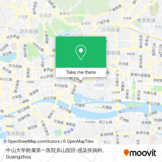 中山大学附属第一医院东山院区-感染疾病科 map