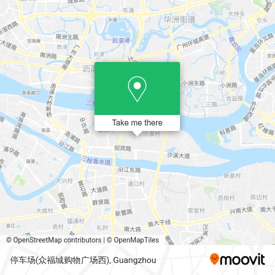 停车场(众福城购物广场西) map