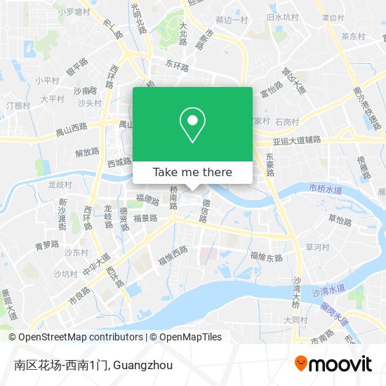 南区花场-西南1门 map