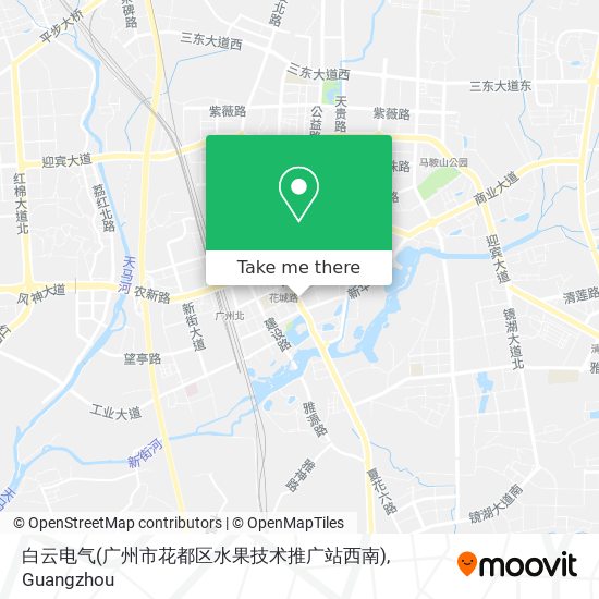 白云电气(广州市花都区水果技术推广站西南) map