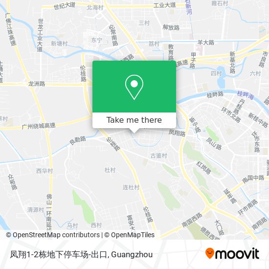 凤翔1-2栋地下停车场-出口 map