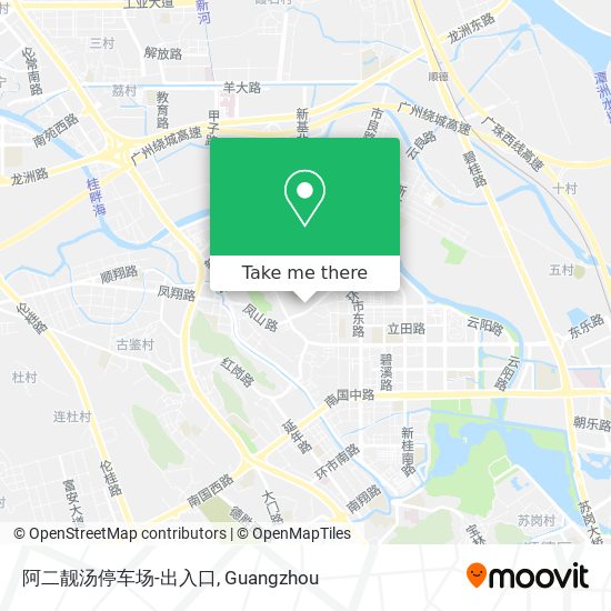 阿二靓汤停车场-出入口 map