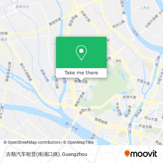 吉顺汽车租赁(南涌口路) map