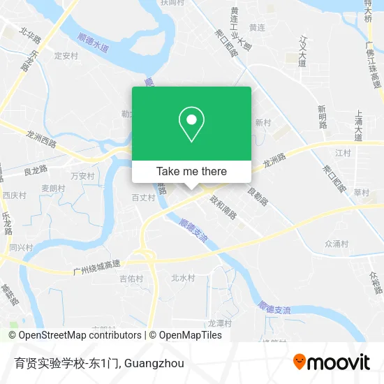 育贤实验学校-东1门 map